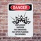 Signmission Explosive Vapors No Danger Sign, Plastic, 7in W x 10in L, 2PK OS-2PACK-DS-P-710-V-1211 - alternate 2